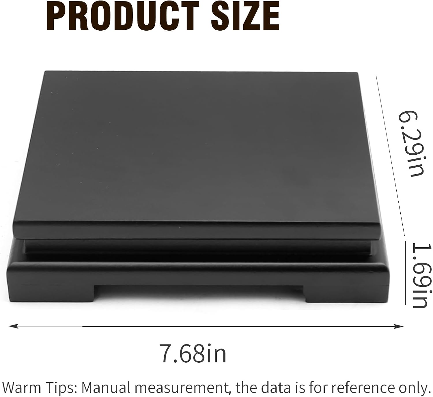 Wooden Display Stand Rectangle Wood Display Base Display Risers Rectangle Vase Riser Teapot Aquarium