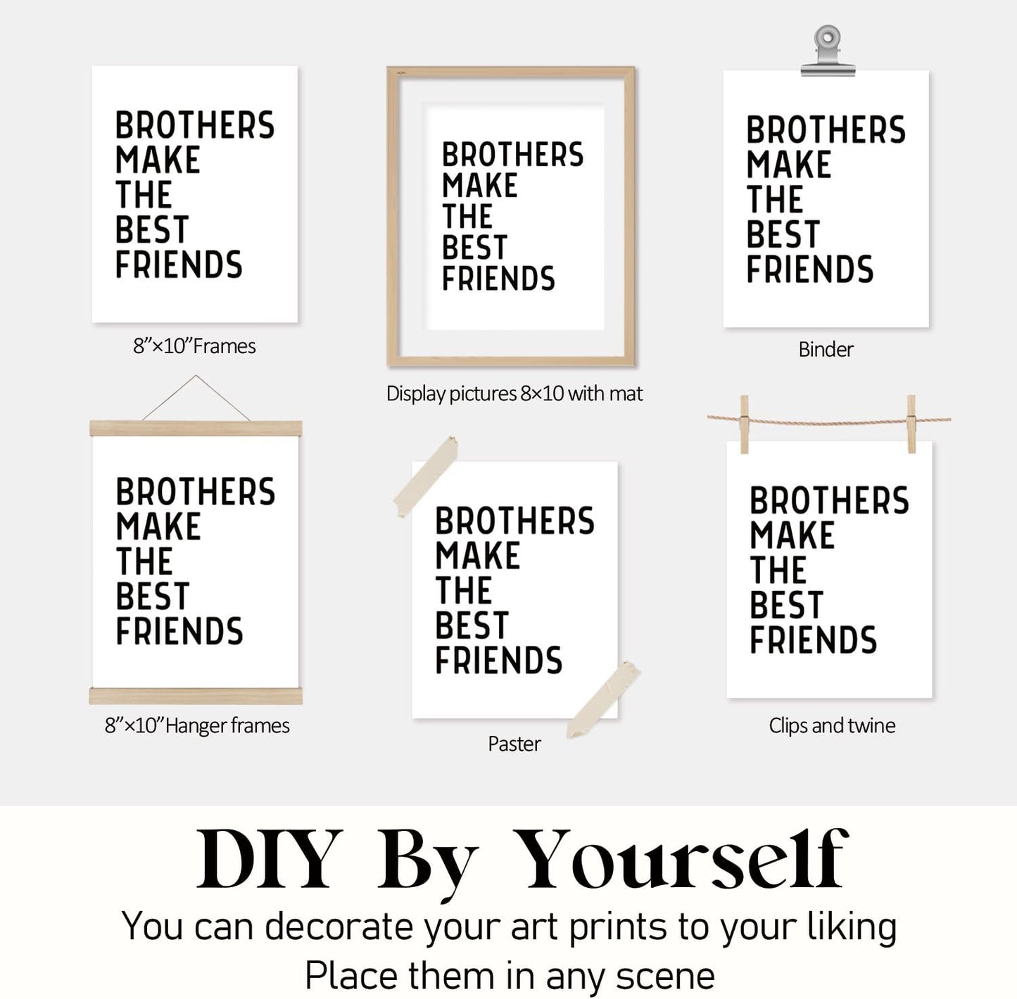 Boys Nursery Room Wall Decor / 8 x 10 / Friends