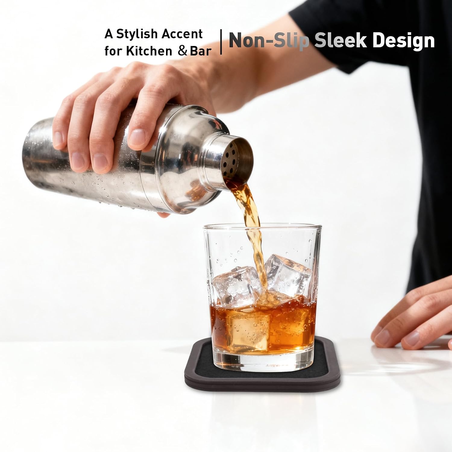 Holder / Silicone Cup Mat / Coffee Bean / Small