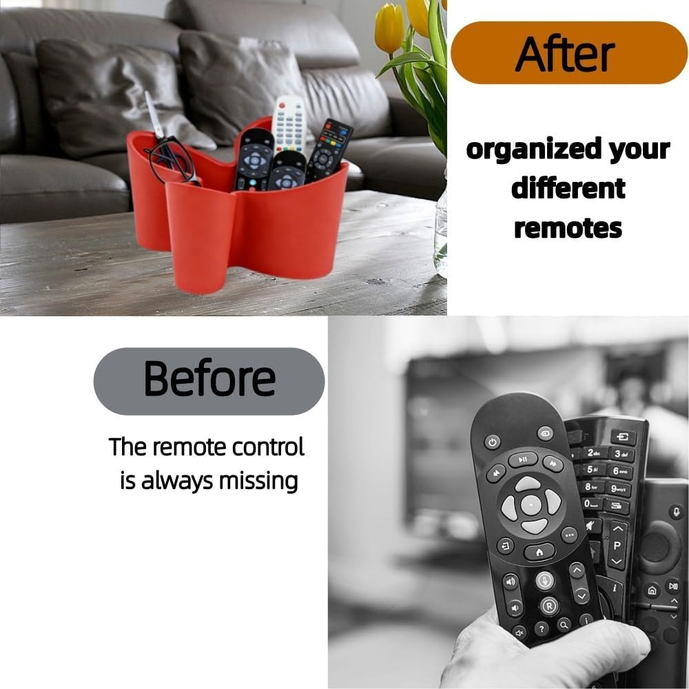 Flower Shape Remote Control Holder / Red