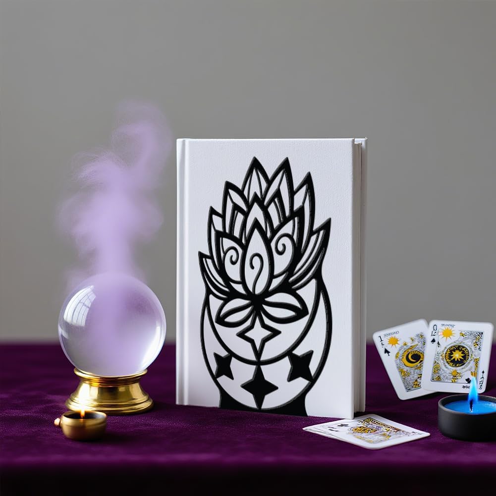 Moon Metal Decorative Bookend / Lotus