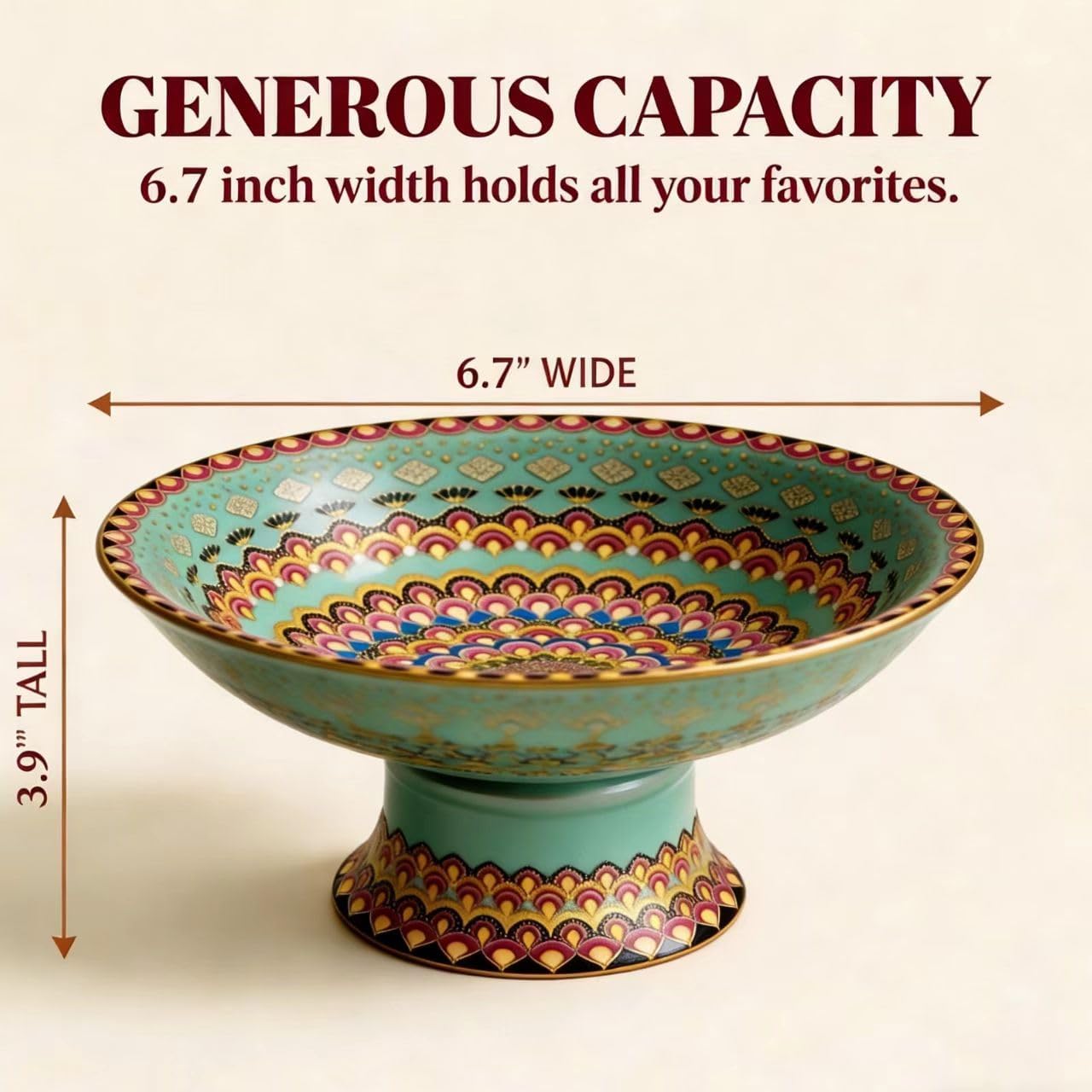 Ceramic Decorative Bowl / 6.7 x 3.9