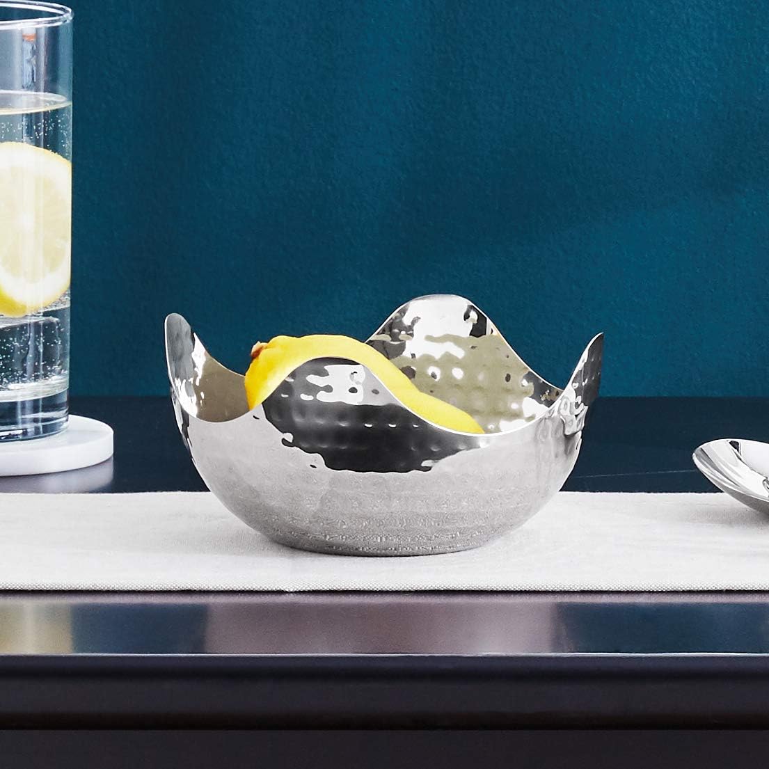 Hammered 6- Stainless Steel Bowl / 6 x 6 x 3