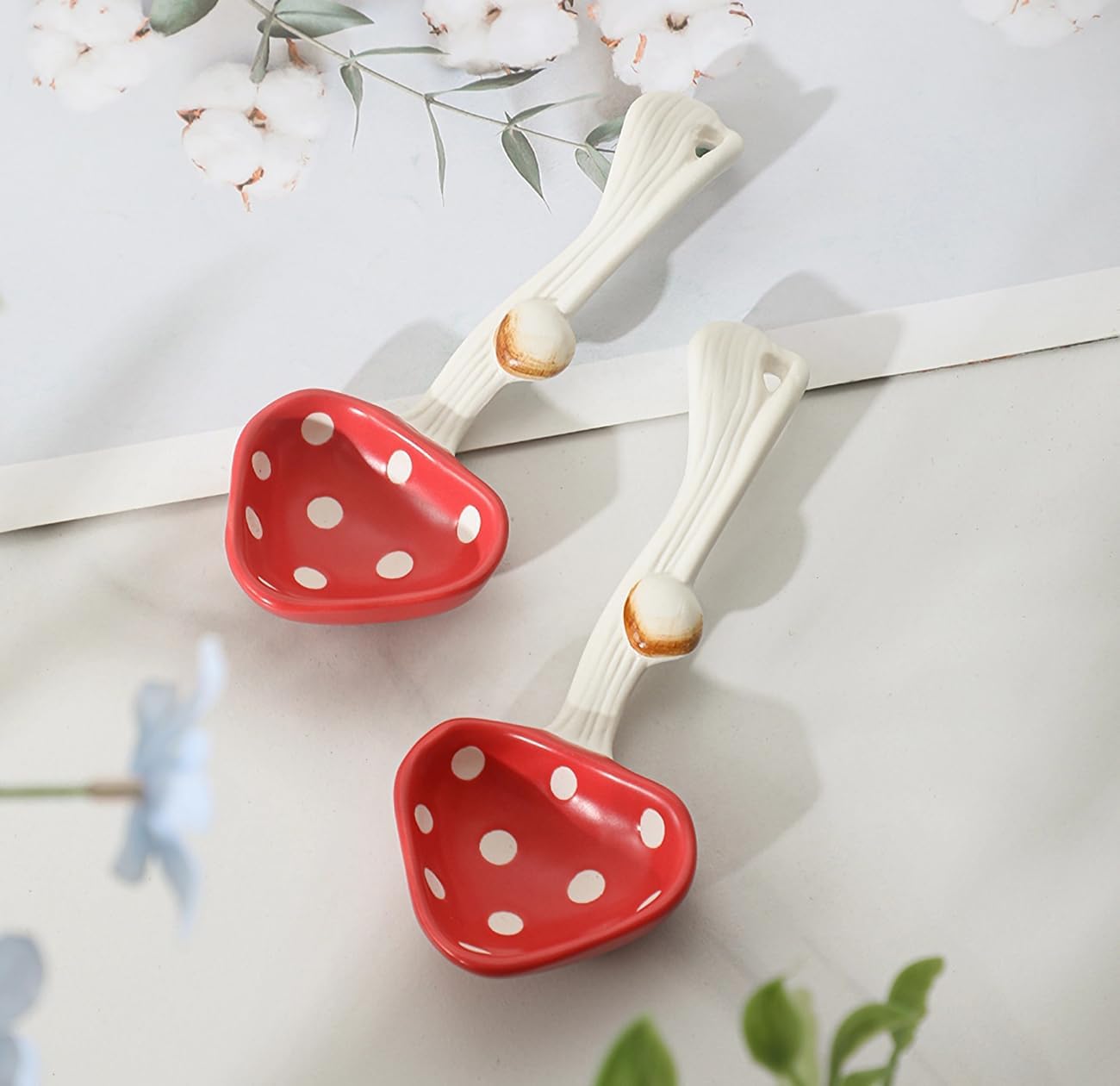 Use for Dessert / Mushroom Spoon X2 / Set of 2