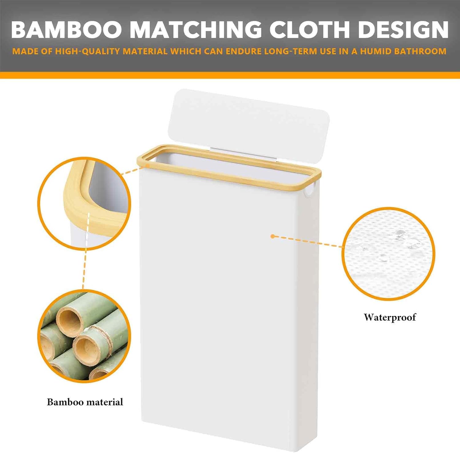 SpaceAid Extra Large Toilet Paper Storage with Lid, Hold up to 24 Regular Rolls or 18 Mega Rolls, Slim Toilet Paper