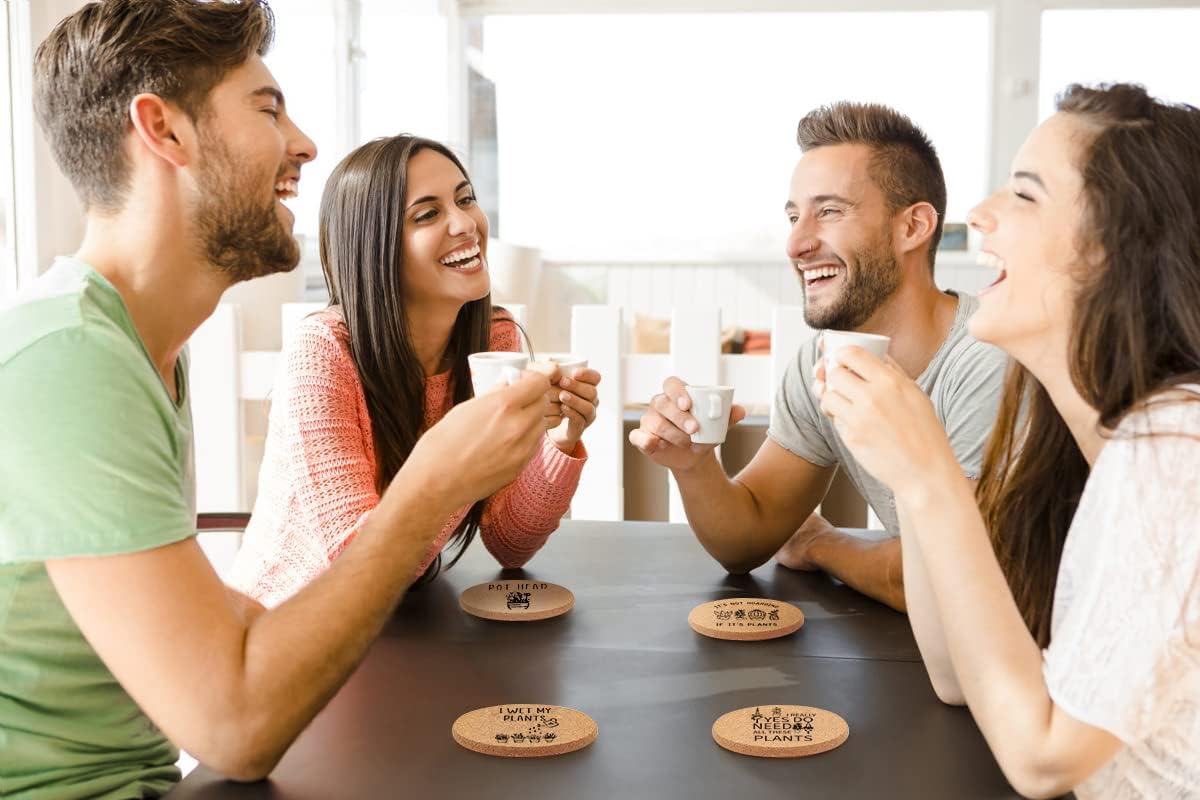 Funny Plant Coasters for Drinks Absorbent