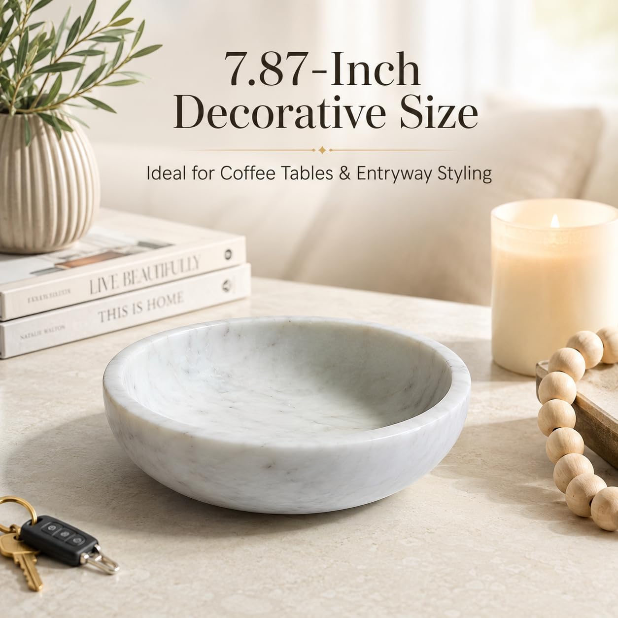 Sunglasses and Small Decor / White-7.87inch