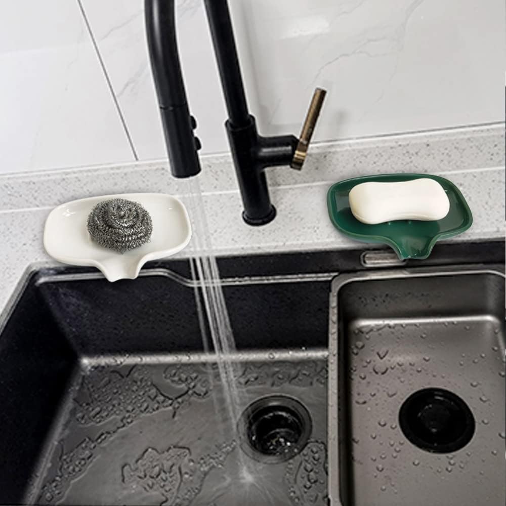 Self Draining Soap Holder / Green