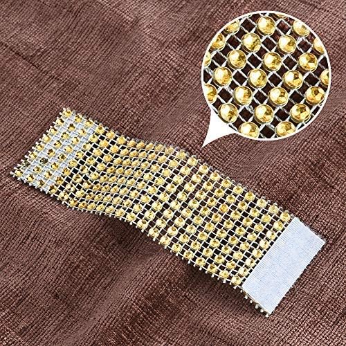 Accmor 100pcs Napkin Rings, Gold Napkin Rings Buckles