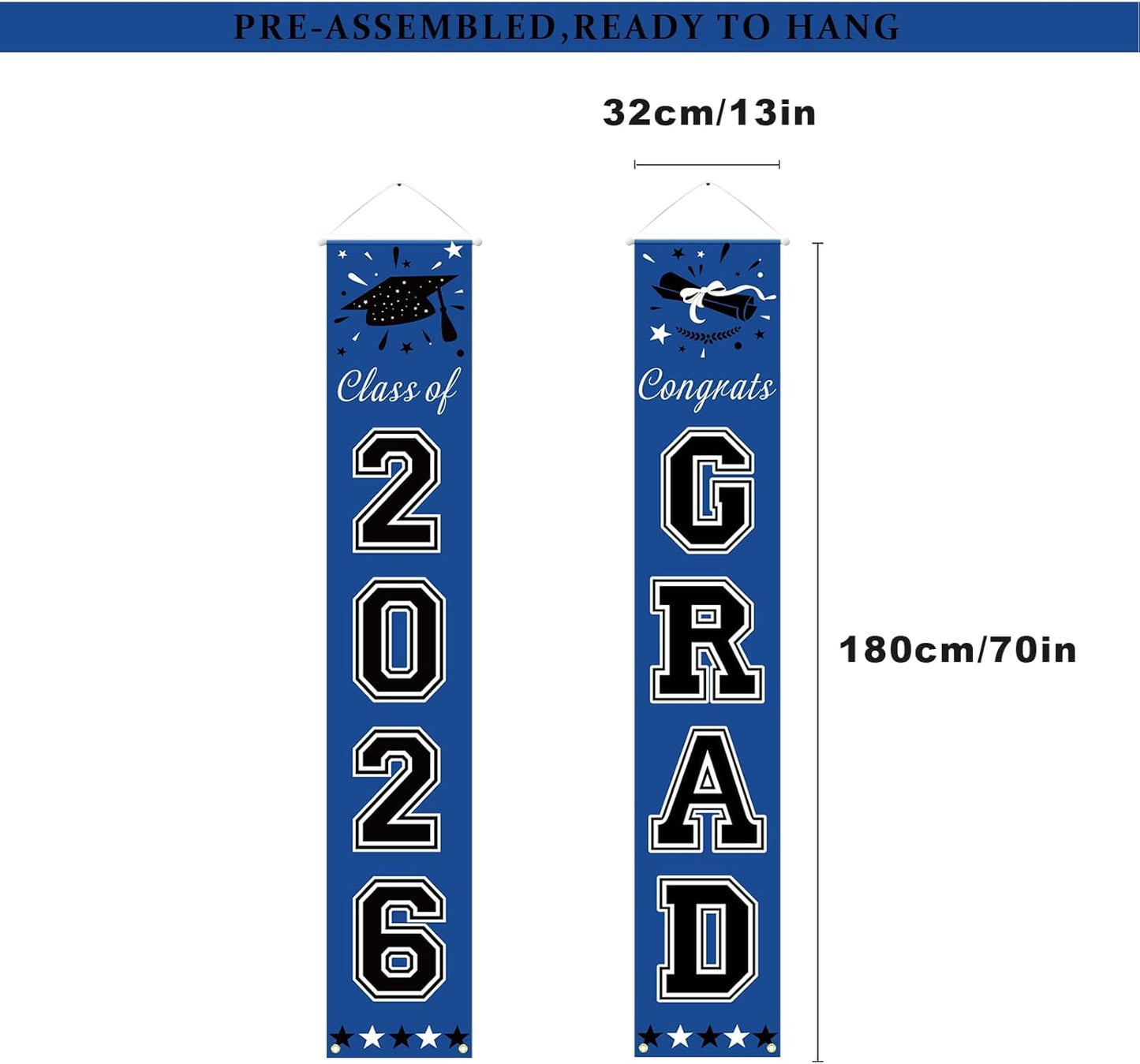2026 Graduation Decorations / Blue