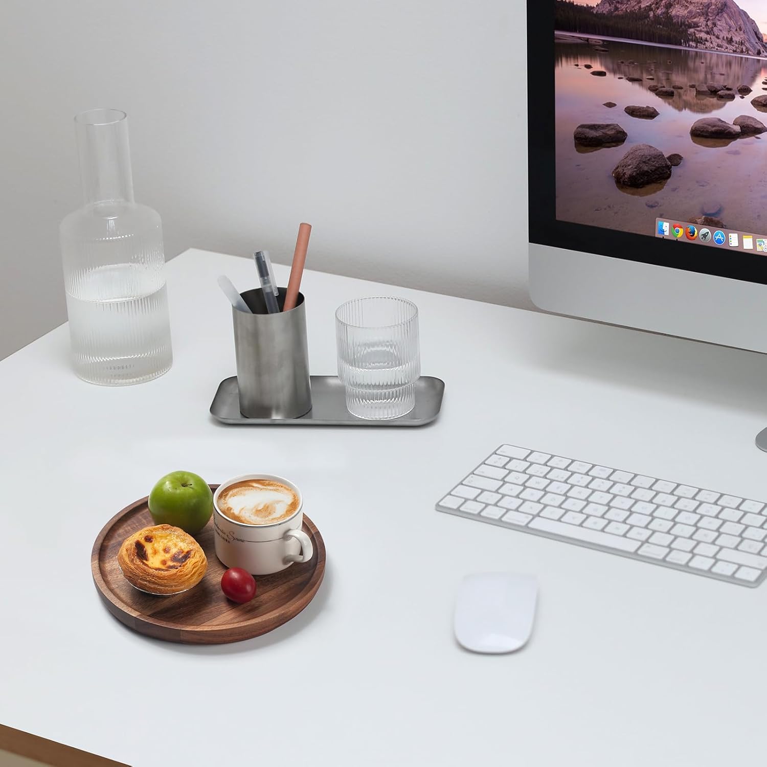Round Wood Tray / 7.9