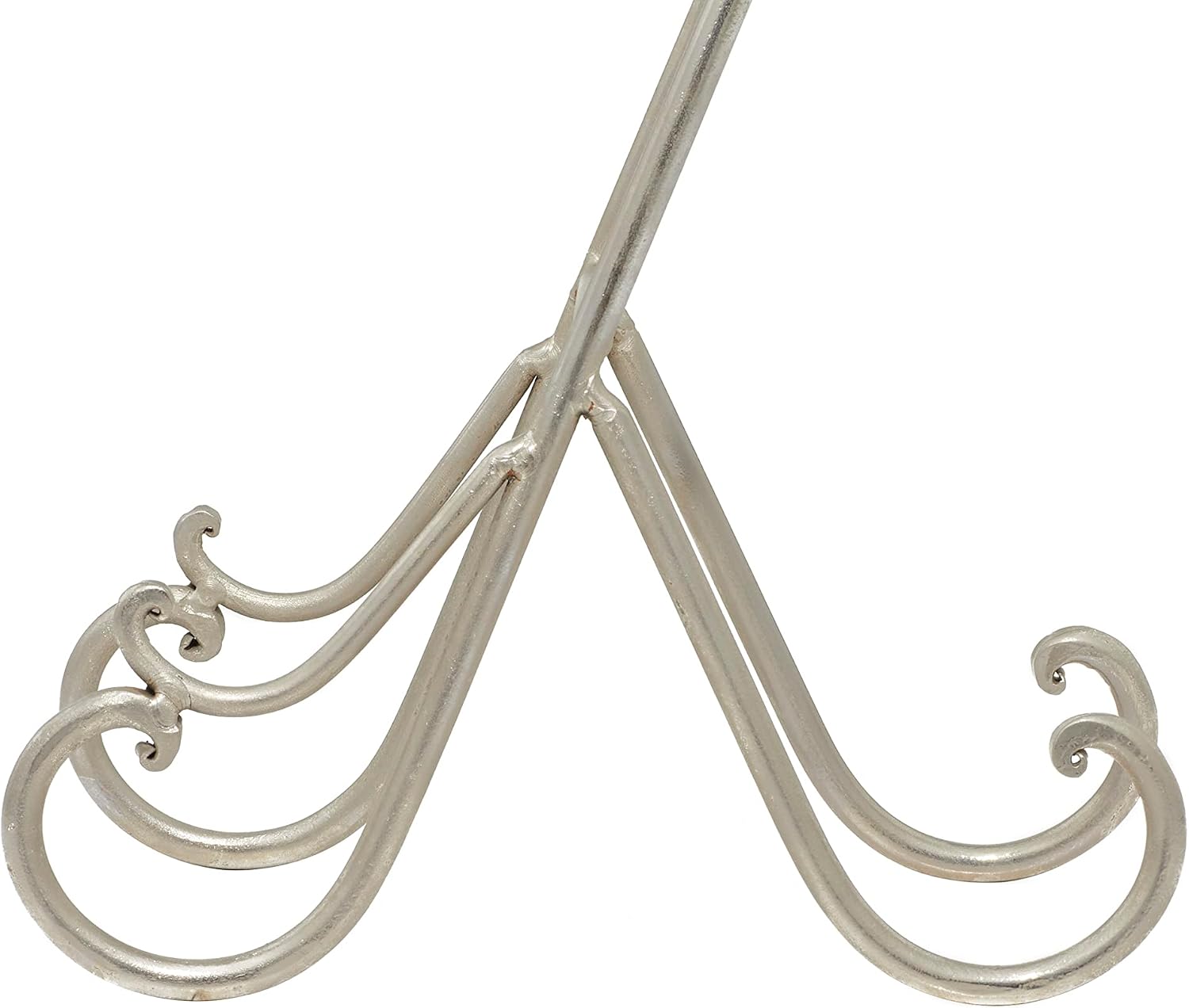 Deco 79 Metal Display Easel Scroll Tabletop Easel, set of 3 Display Stand 5" x 10" x 14", Multi Colored