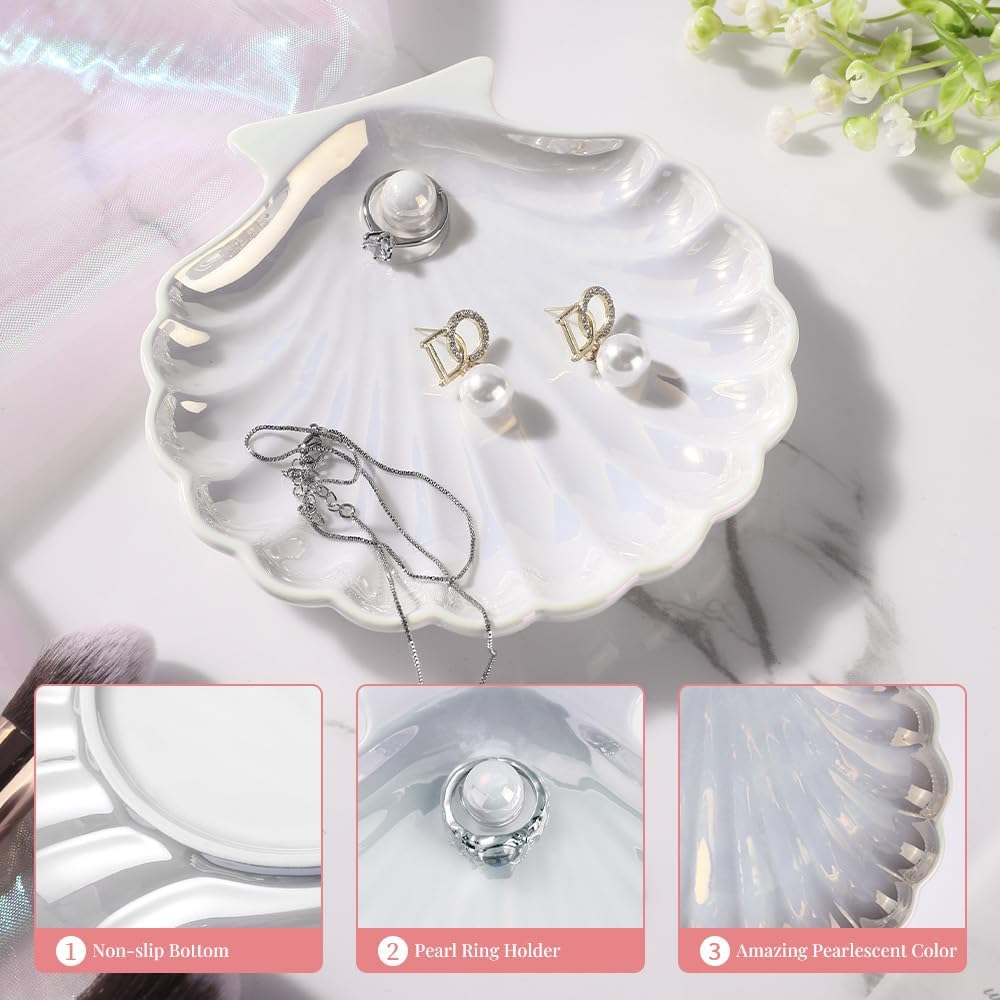 Shell Jewelry Tray / Shell White