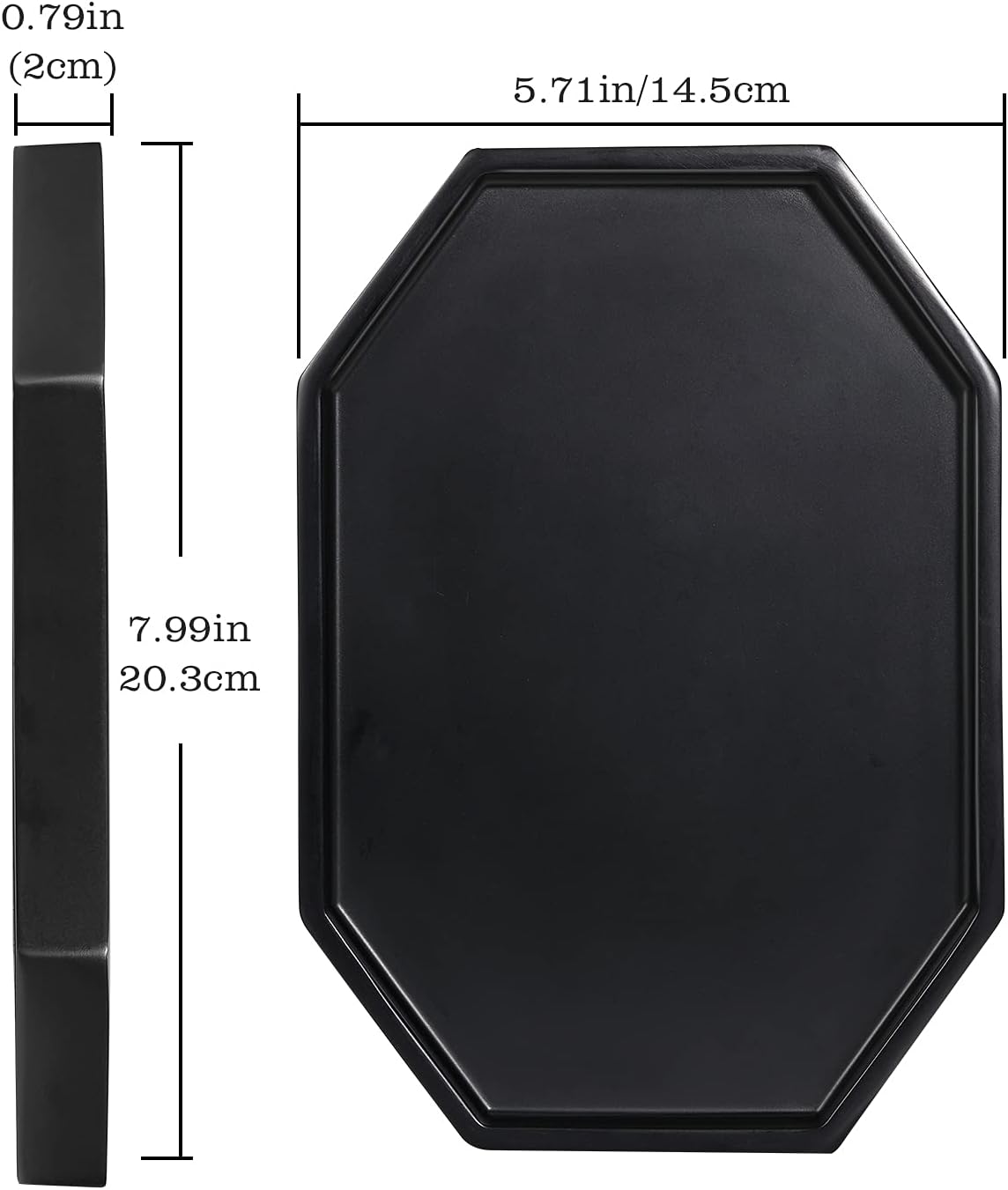 Candle / Vanity Tray / Matte Black