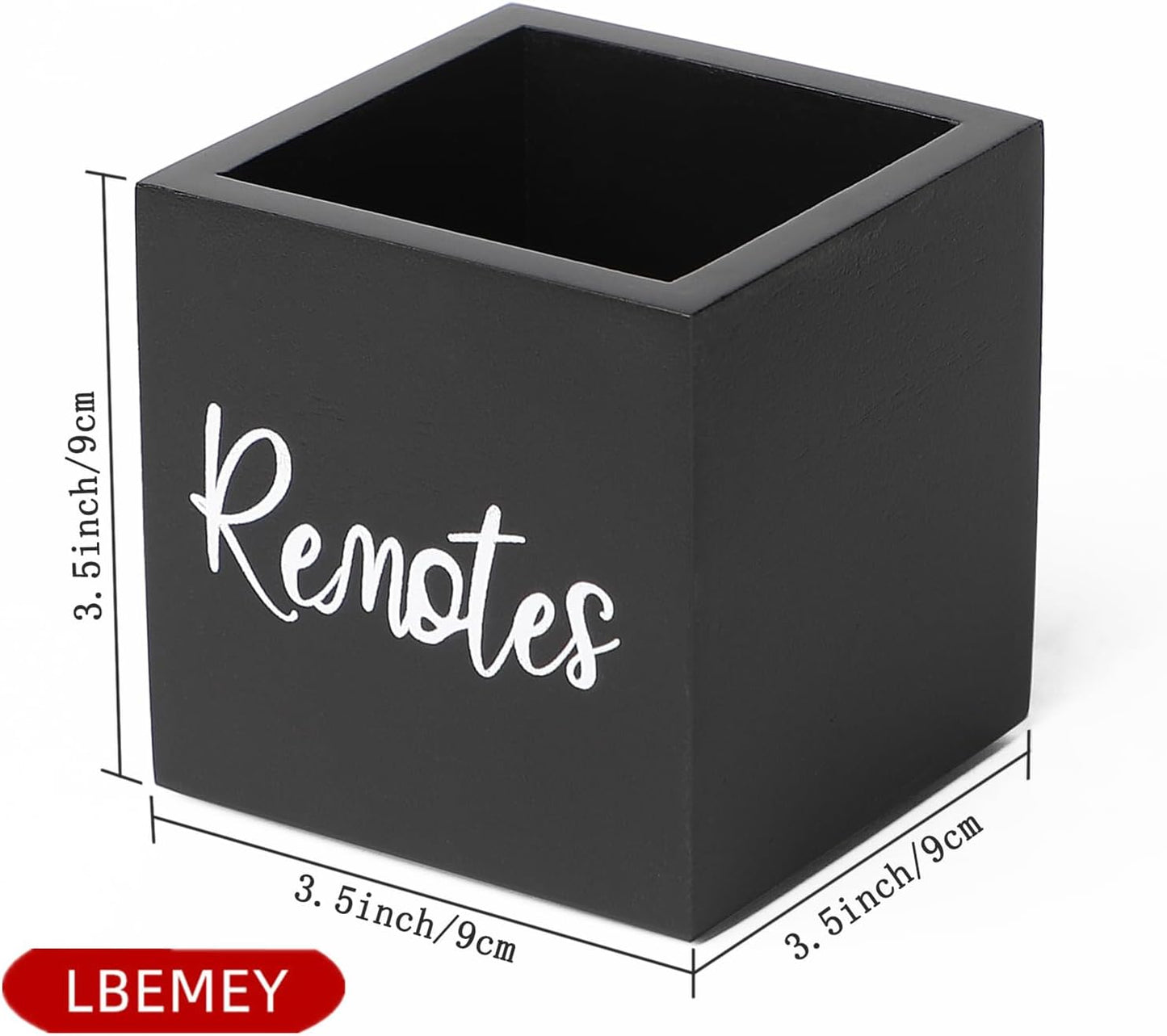 Wood Remote Control Holder / Black / S,for 2 or 3 Remote Controls