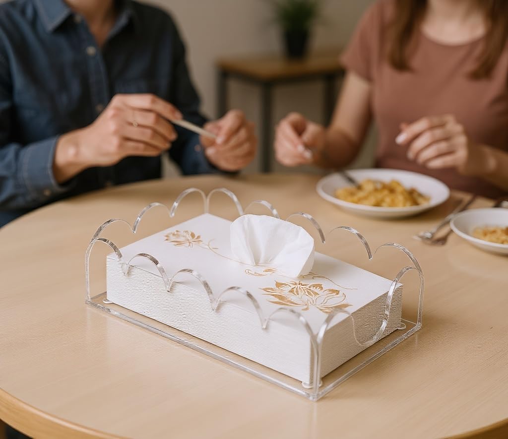Acrylic Napkin Holder / Horizontal / Clear