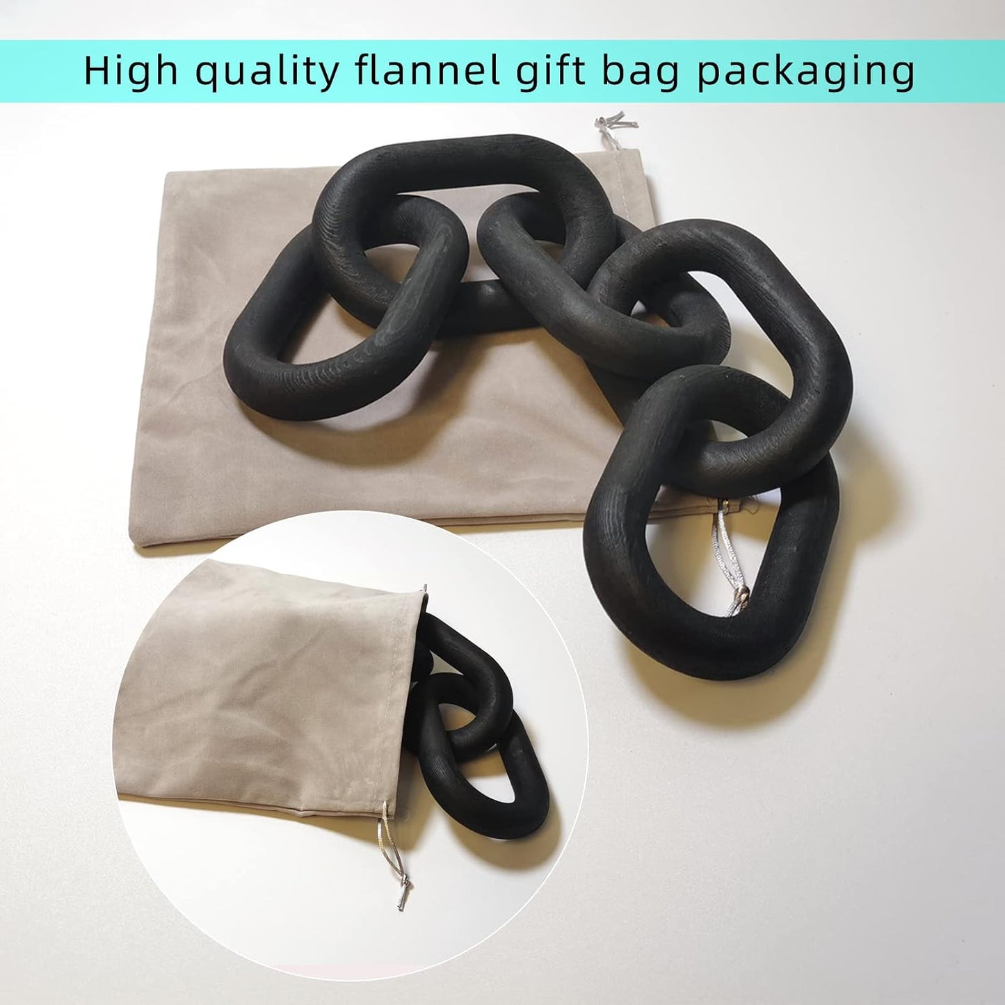 Decor Wood Knot / 5-ring Black