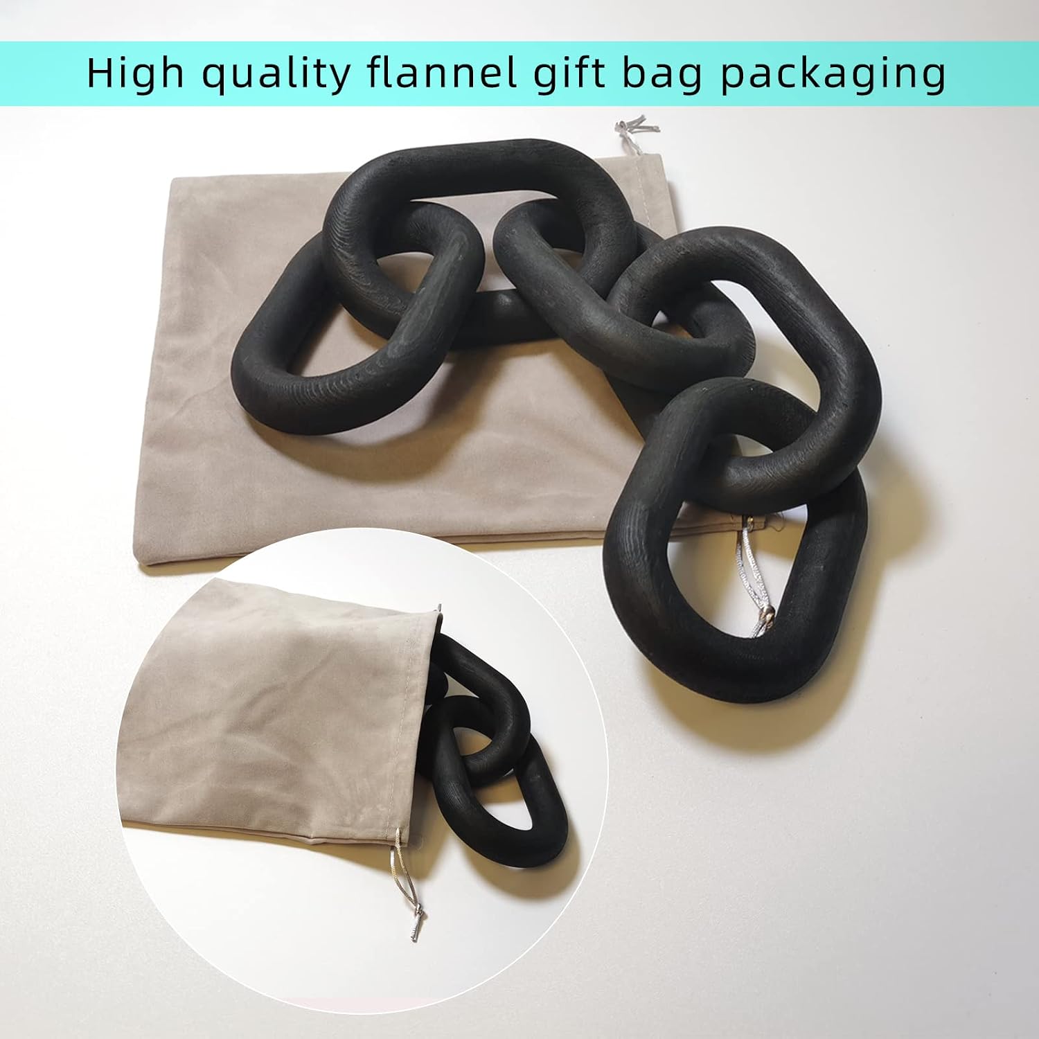 Decor Wood Knot / 5-ring Black