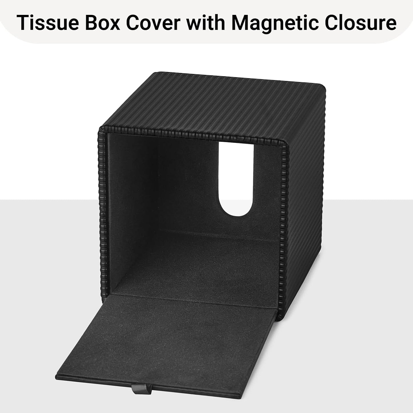 Decorative Facial Cube Organizer / Black