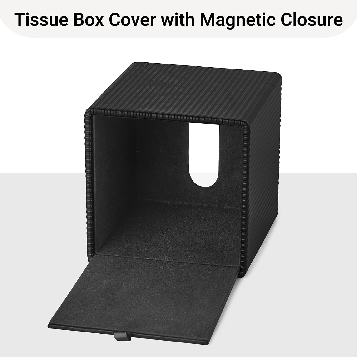 Decorative Facial Cube Organizer / Black