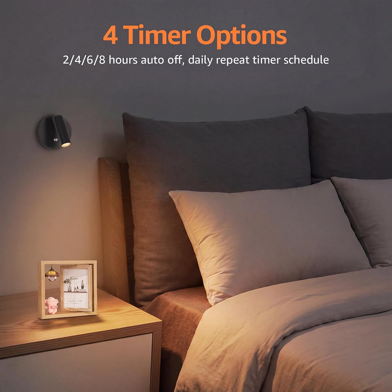 URTOM 3CCT LED Wireless Spotlight Indoor Rechargeable Picture Lights Battery Operated Spot Light Uplighting Indoor with