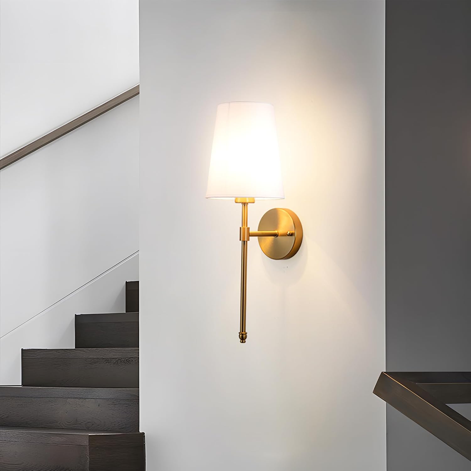 YHCDLAMP Battery Operated Wall Sconces Set of 2, Rechargeable Wireless Wall Lights with 10000mAh Magnetic Bulbs, Up to