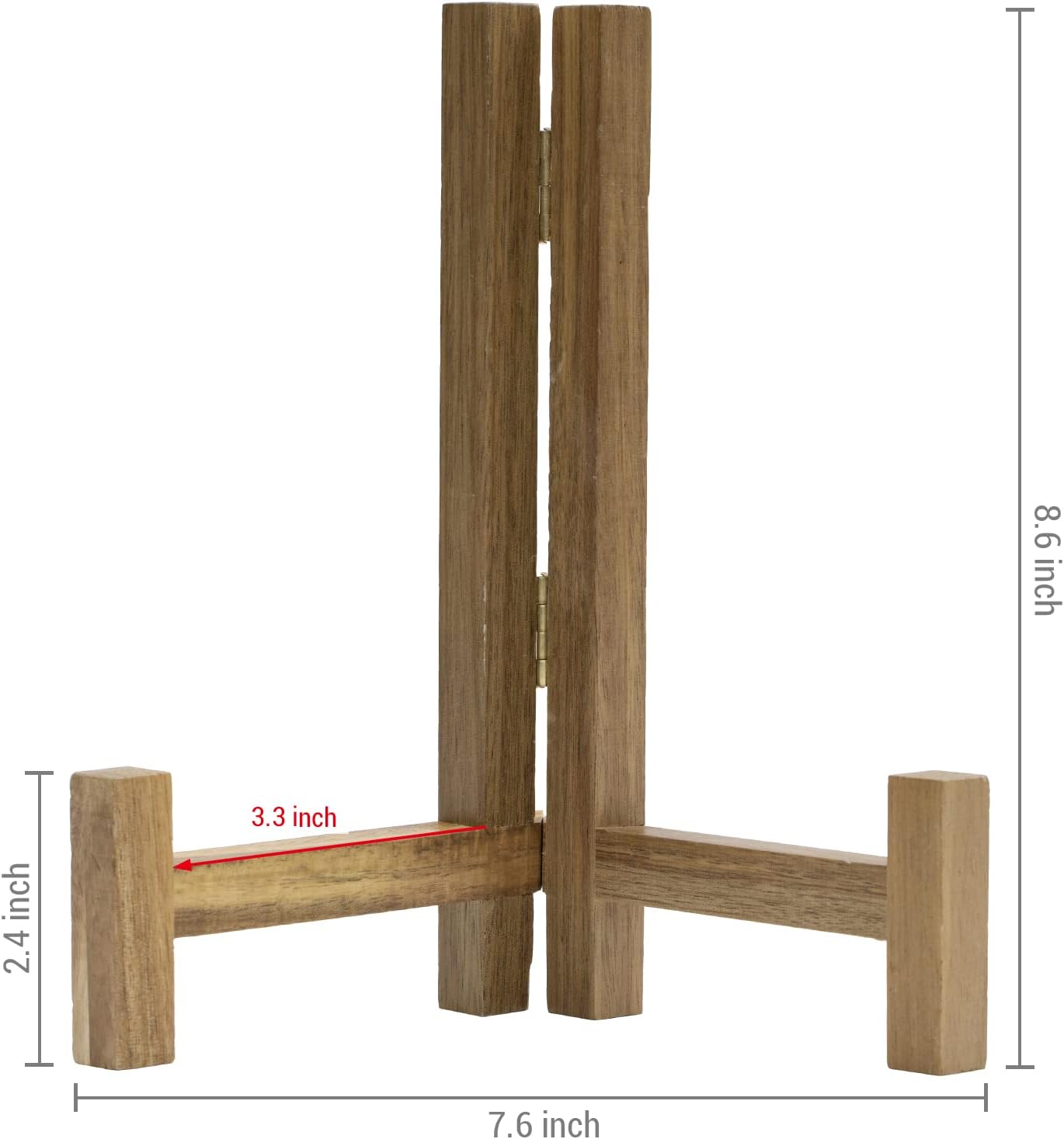 Rustic Acacia Wood Tabletop Saucer Rack