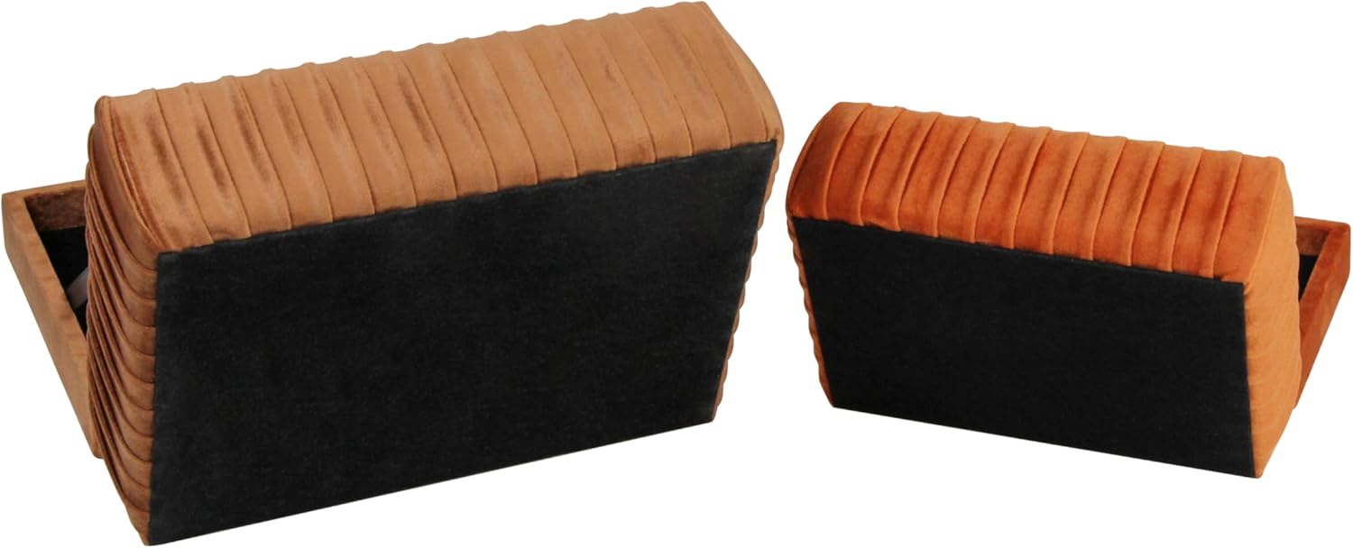 Velvet Decorative Boxes / Brown