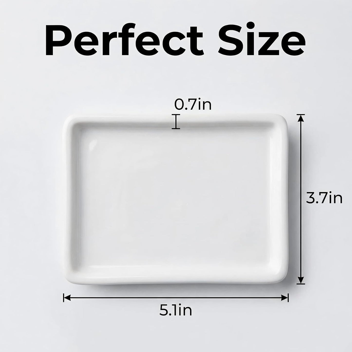 Modern Vanity Decor & Organizer / White / Set of 2