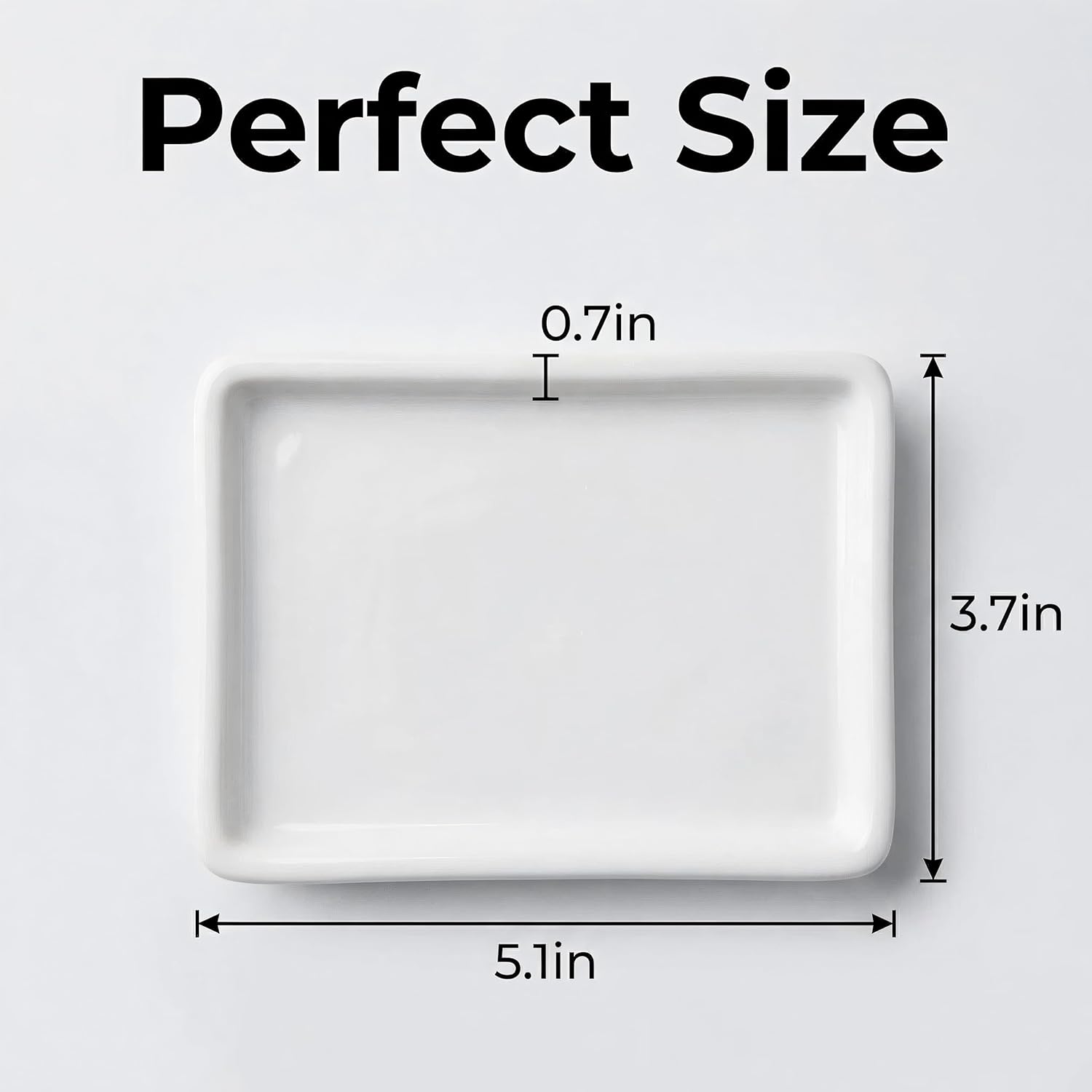 Modern Vanity Decor & Organizer / White / Set of 2