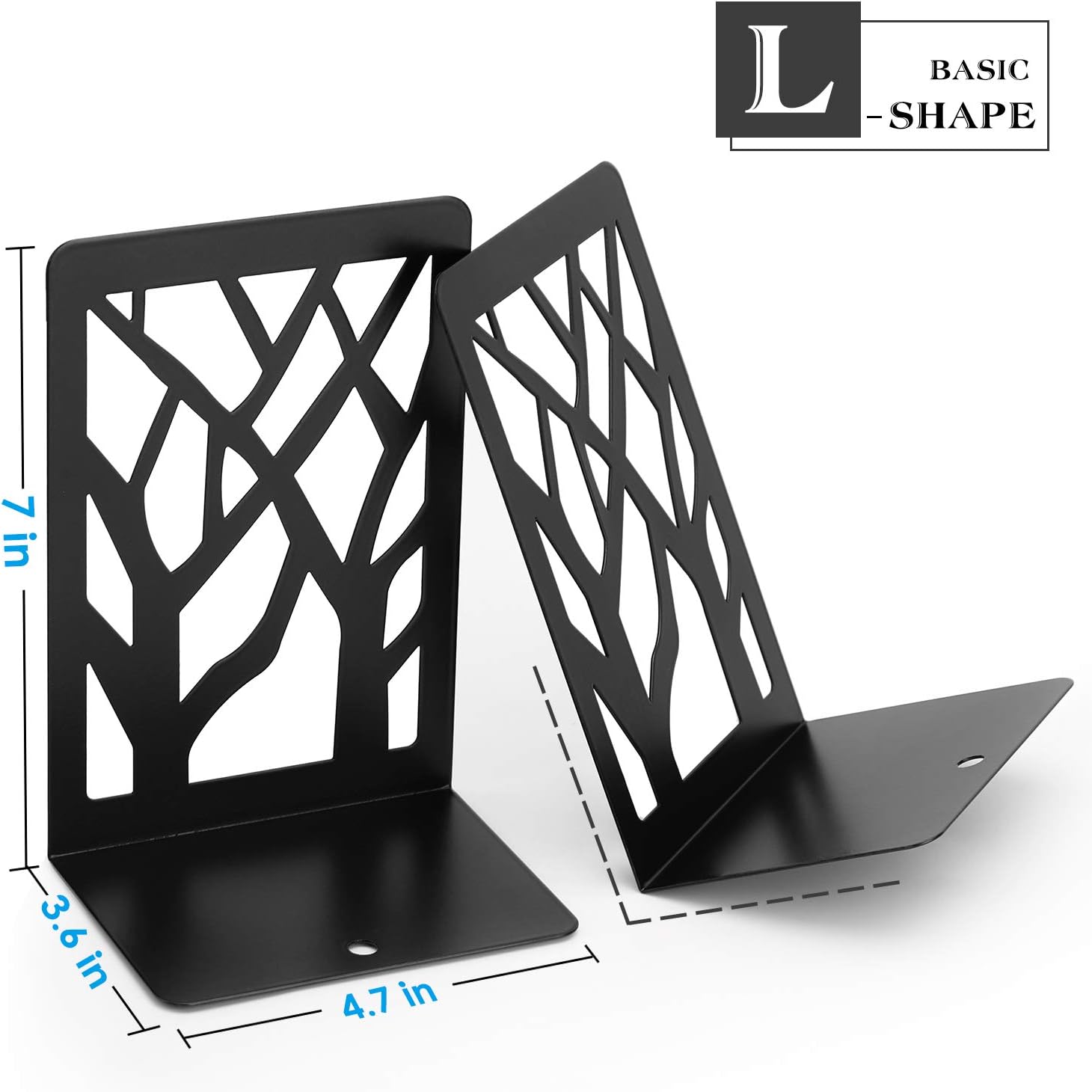 Heavy Duty Metal Book Stopper / 4 Pairs