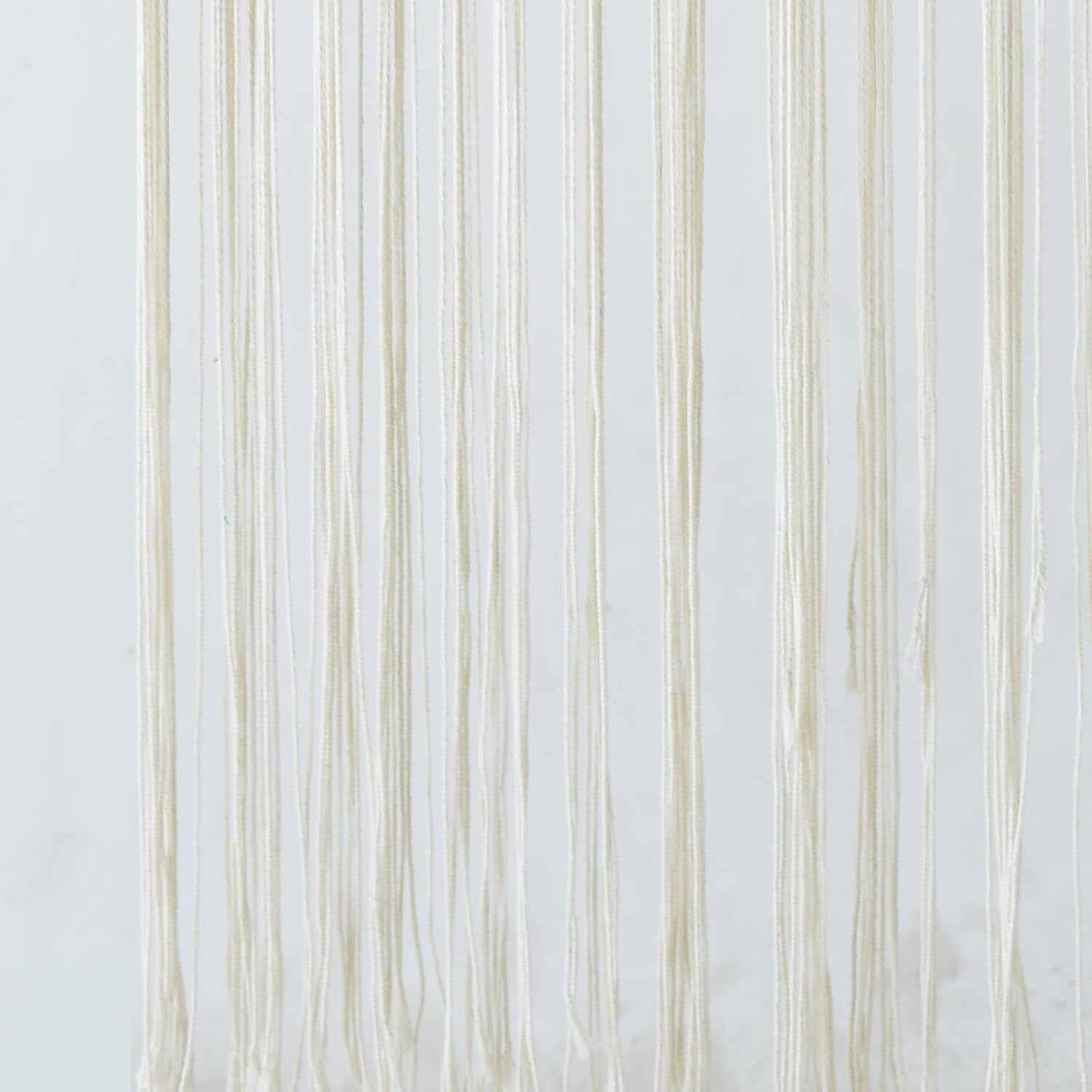 Macrame Curtain Boho Window Curtain Doorway Macrame Wall Decor Yarn Art Moder Bedroom / Ivory4