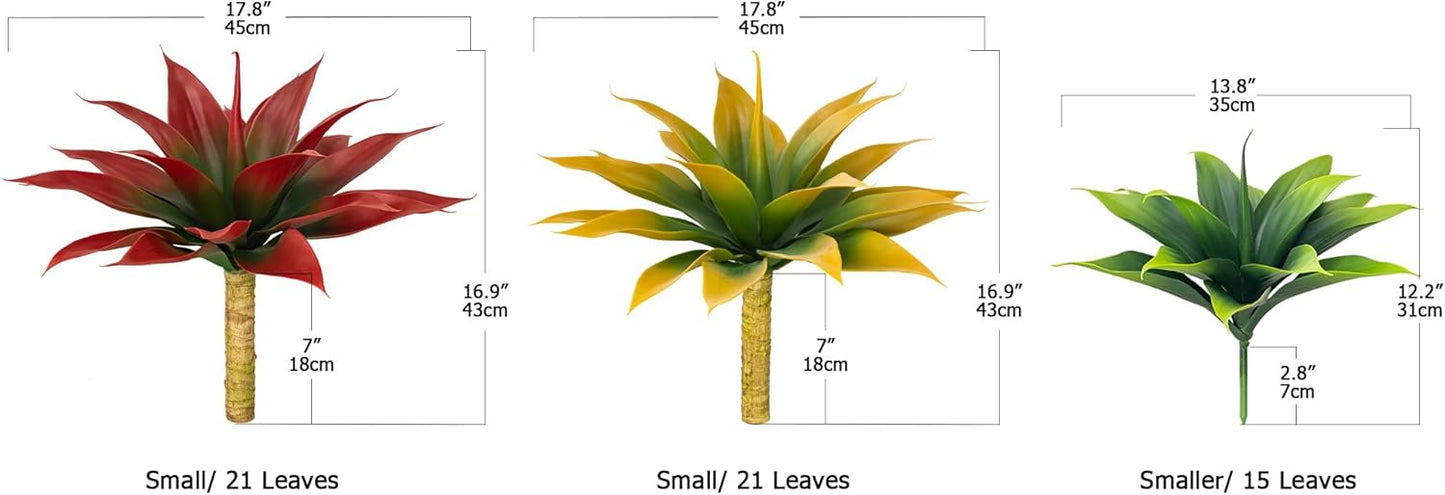 Artificial Agave Plants / Wine Red