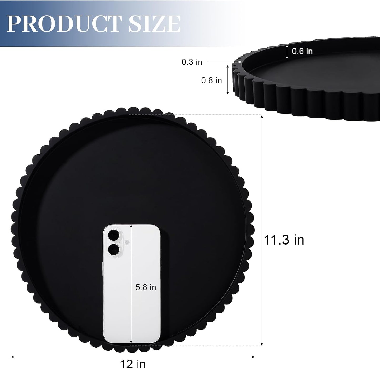 Candle / Black / Set of 12