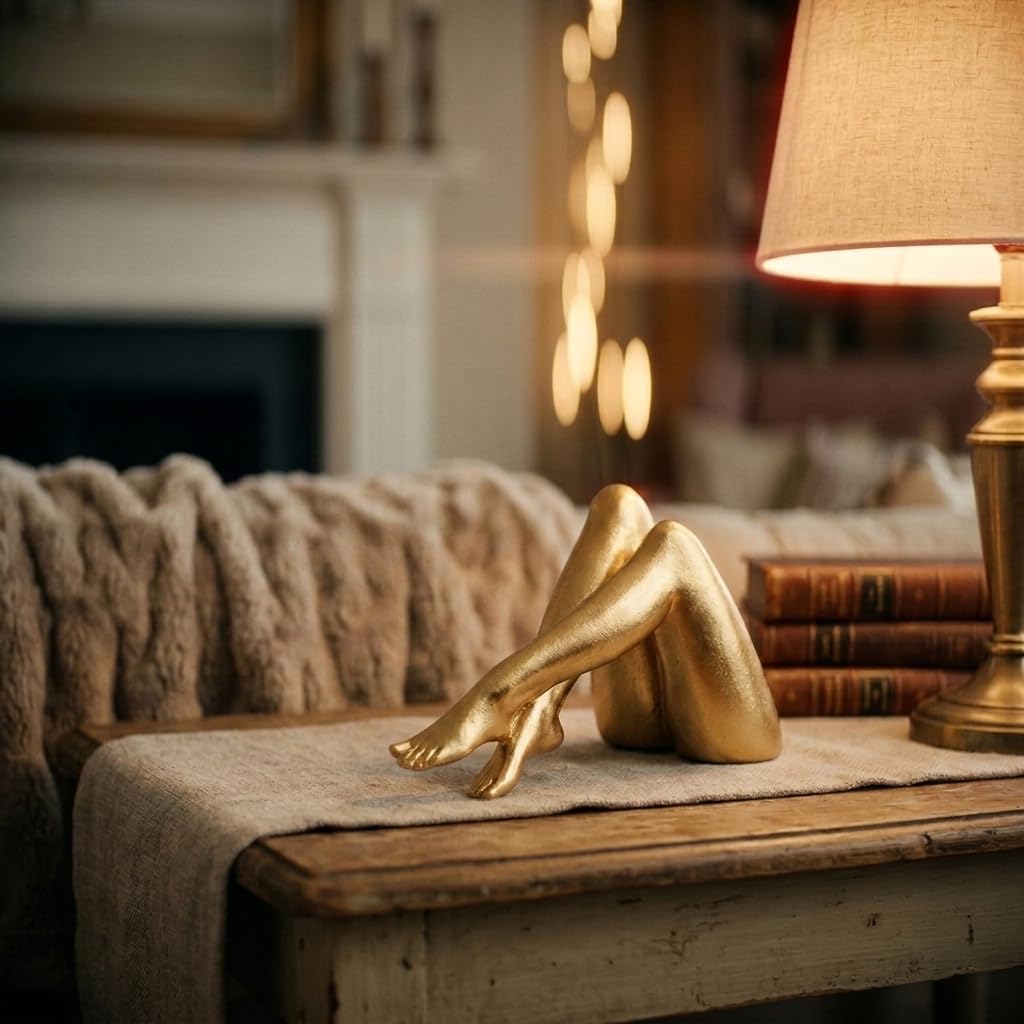Hand-Applied Leaf Finish Type / Side-lying Legs / Gold