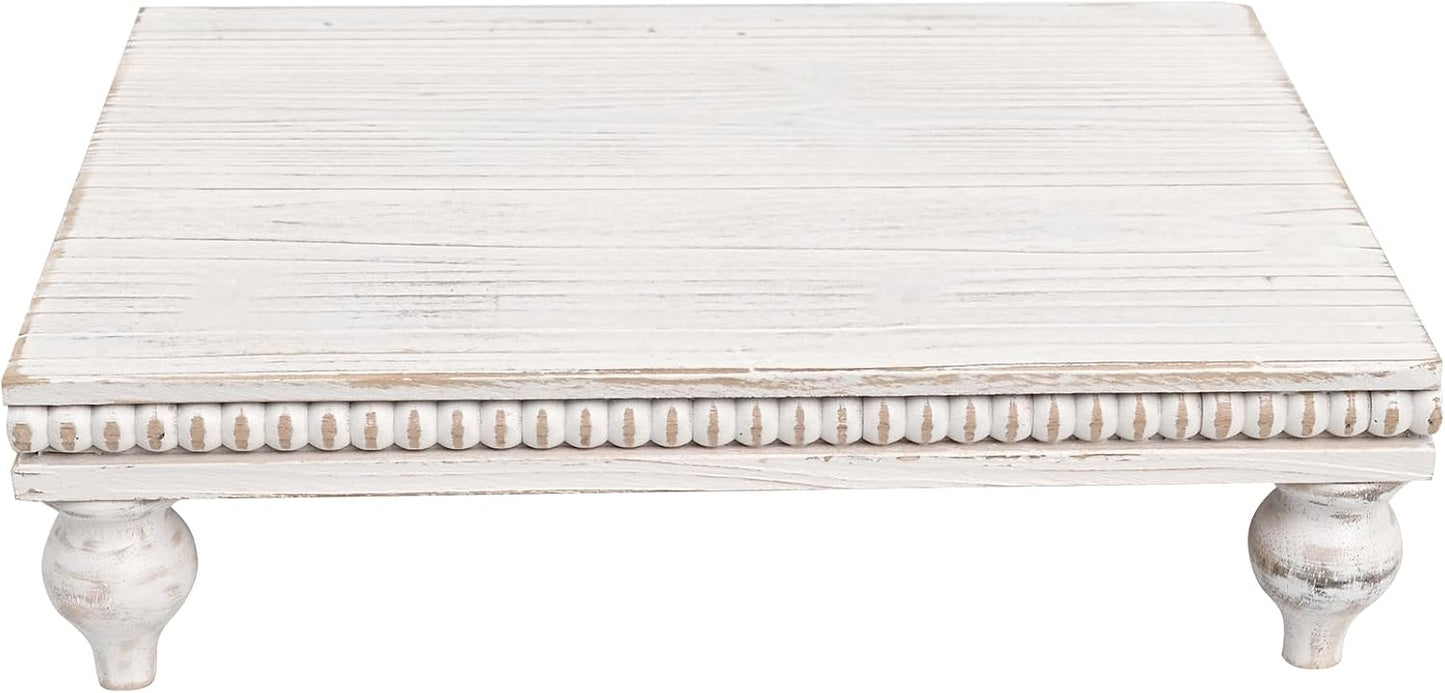 Rustic Shabby Chic Tray / White