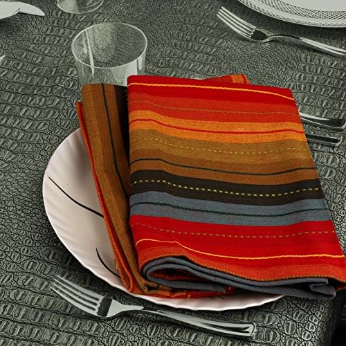 Urban Villa Kitchen Towels Cotton Dish Towels 20”x30” (Set of 3) Red Multi