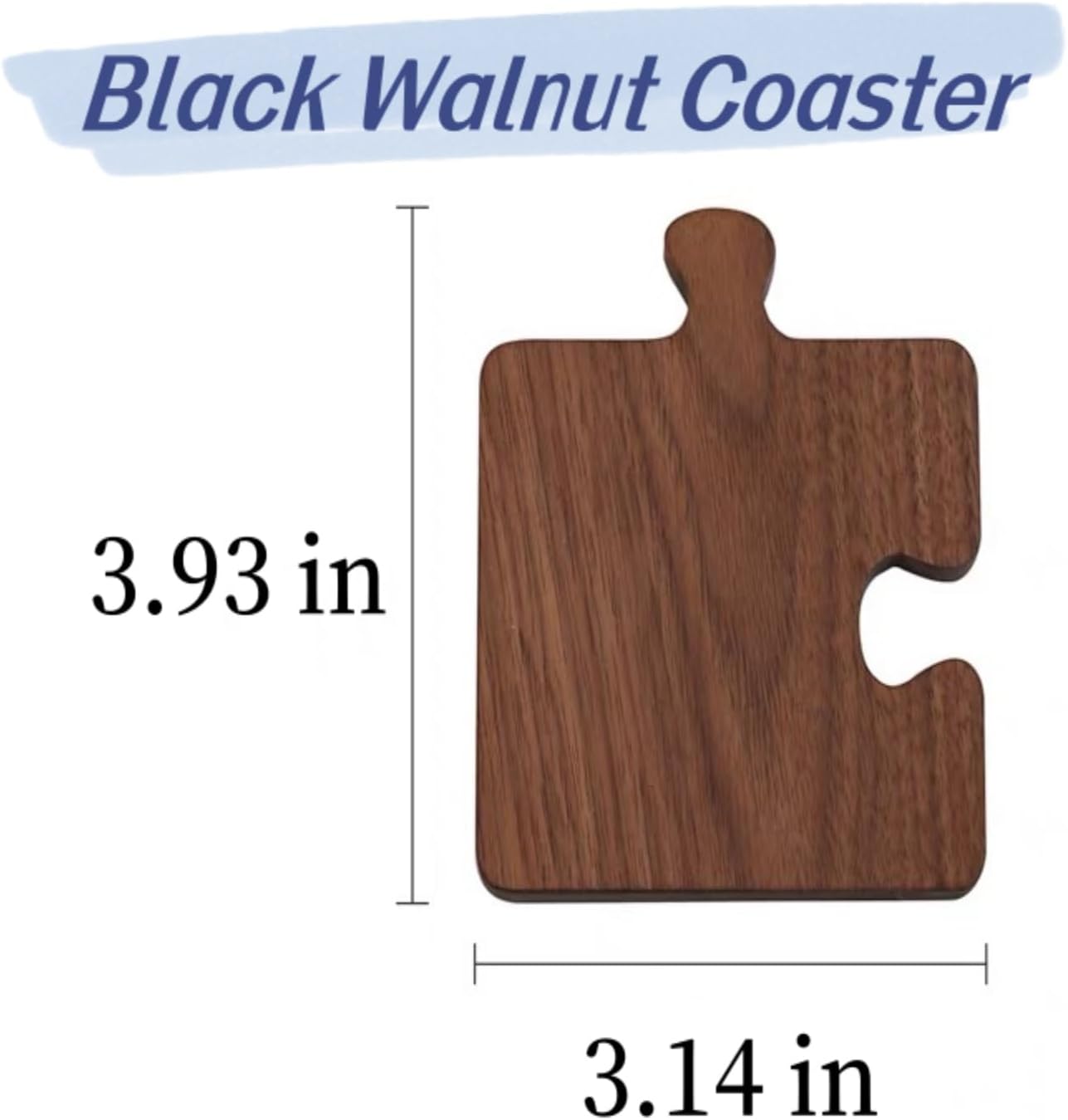 Wood Coasters Table Walnut Coaster Wooden Coaster Set / Set of 4