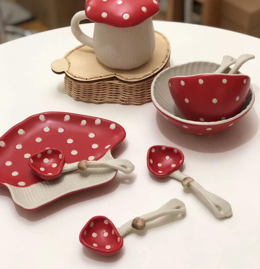 Use for Dessert / Mushroom Spoon X2 / Set of 2