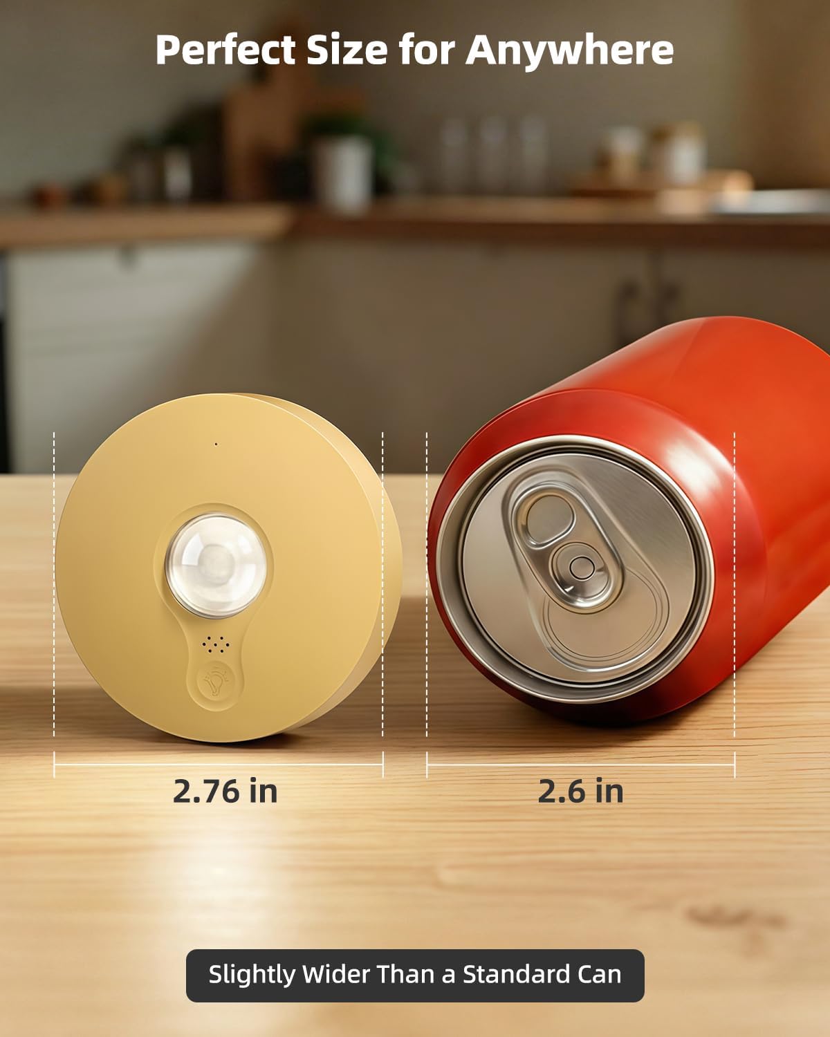 Rechargeable Puck Lights with Remote Control, 1500mAh Battery Operated Tap Lights, Dimmer & Timer Under Cabinet