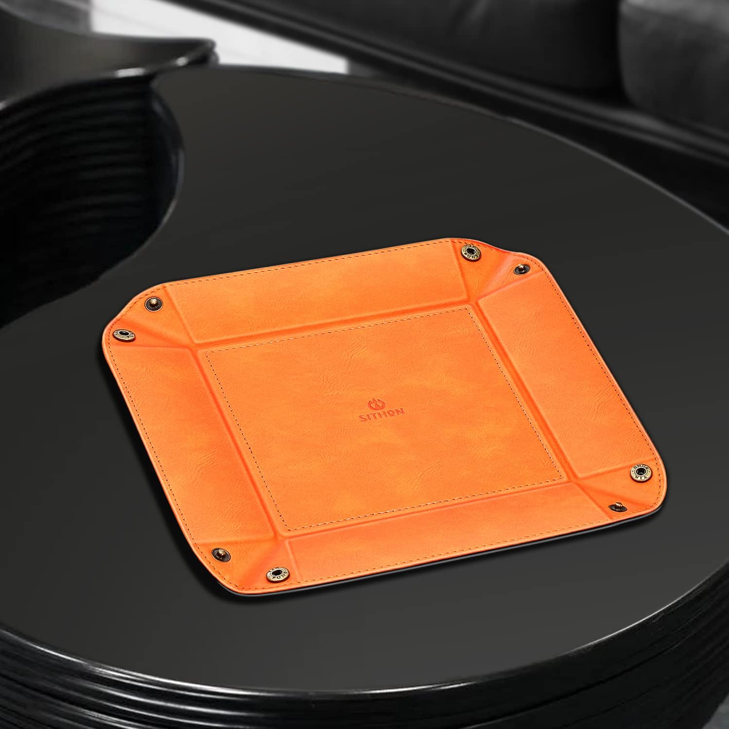 Valet Tray Desktop Storage Organizer / Orange