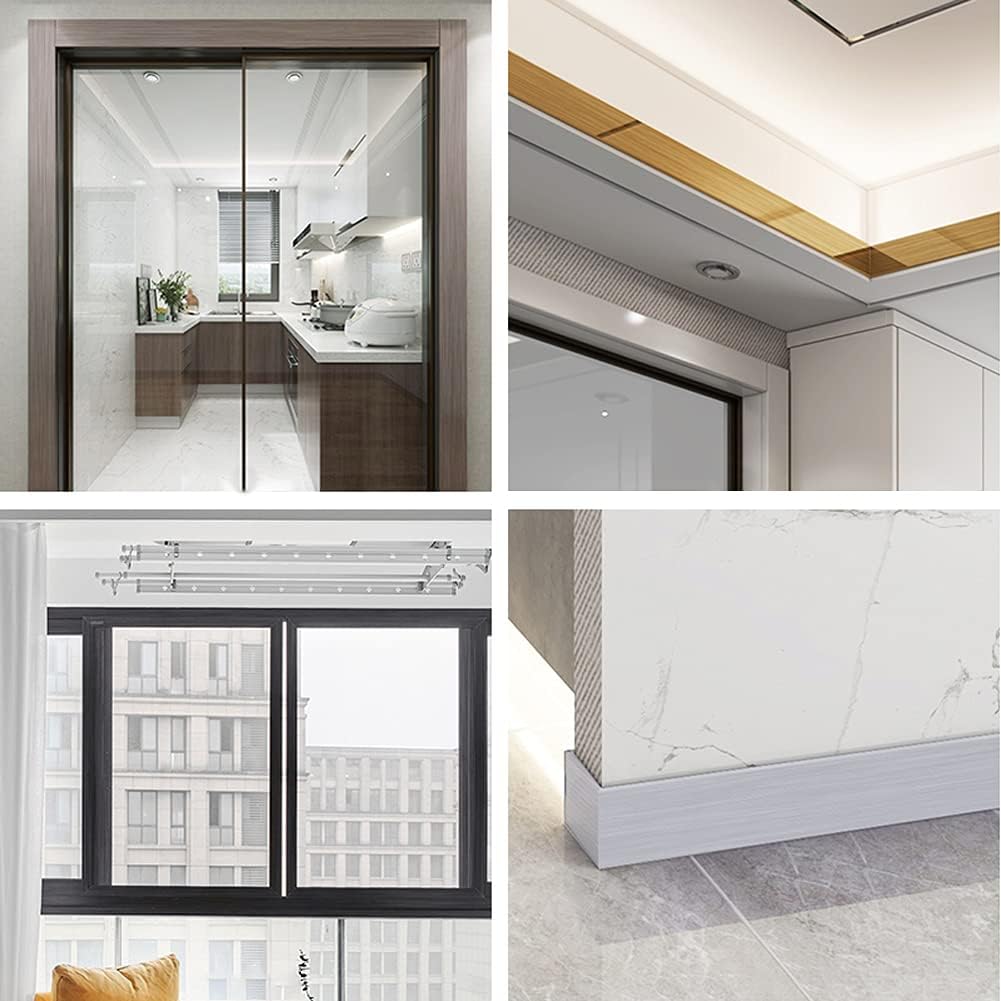 Metallic Wallpaper Border Peel and Stick Flexible Molding Trim Self Adhesive Decorative / Navy Blue