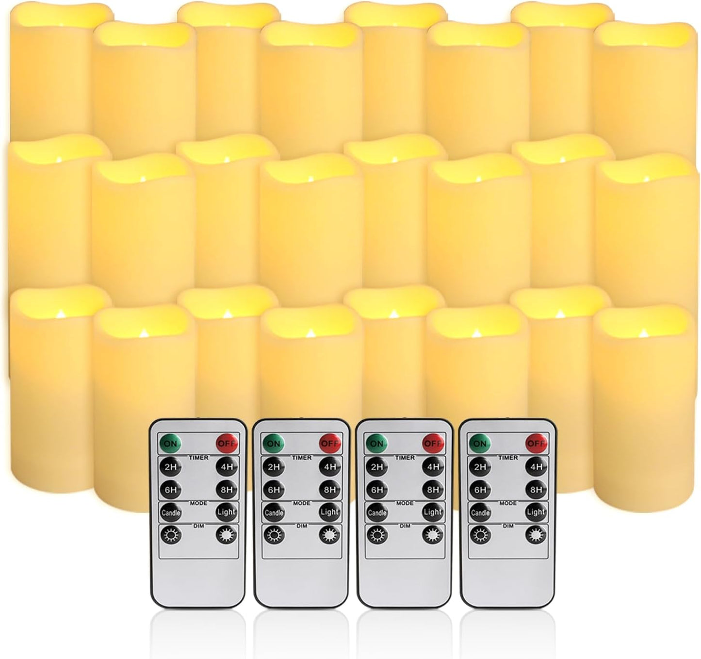 24-Pack LED Flameless Candles with Remote Control - Perfect for Home, Parties, and Special Occasions - Create a Magical
