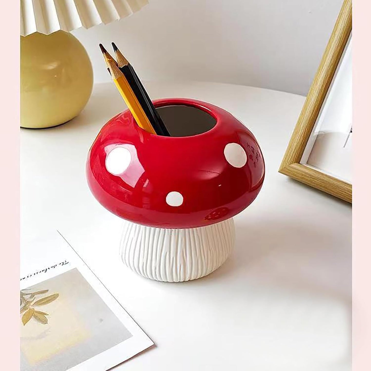 Toothbrush Holder / Mushroom Toothbrush Holder / Red