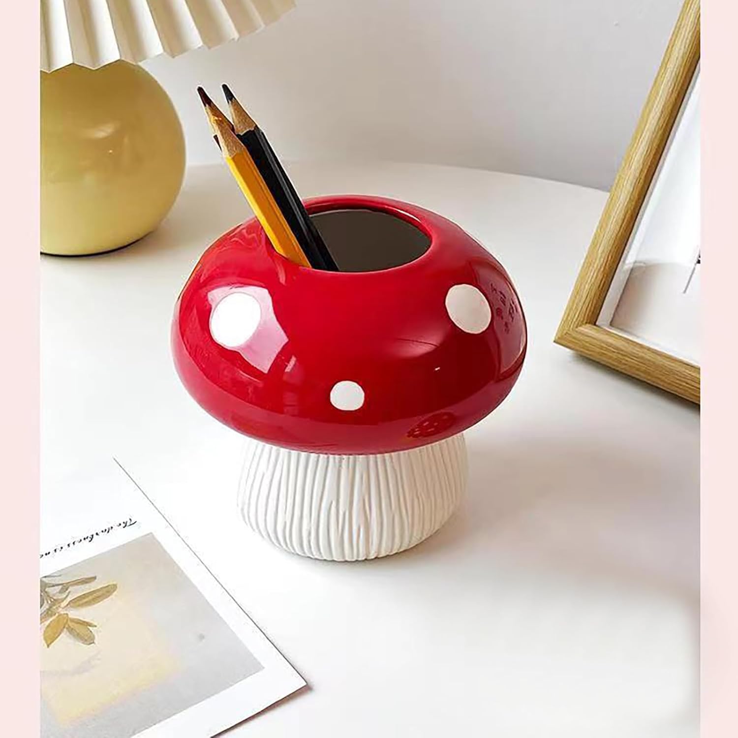 Toothbrush Holder / Mushroom Toothbrush Holder / Red