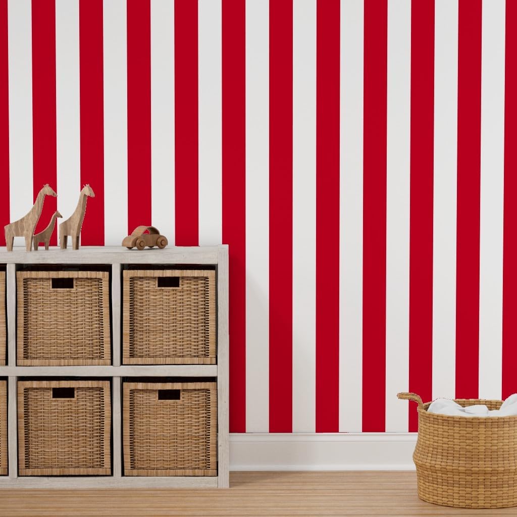 Peel & Stick Wallpaper x / 24 x 144 / Roll / Red