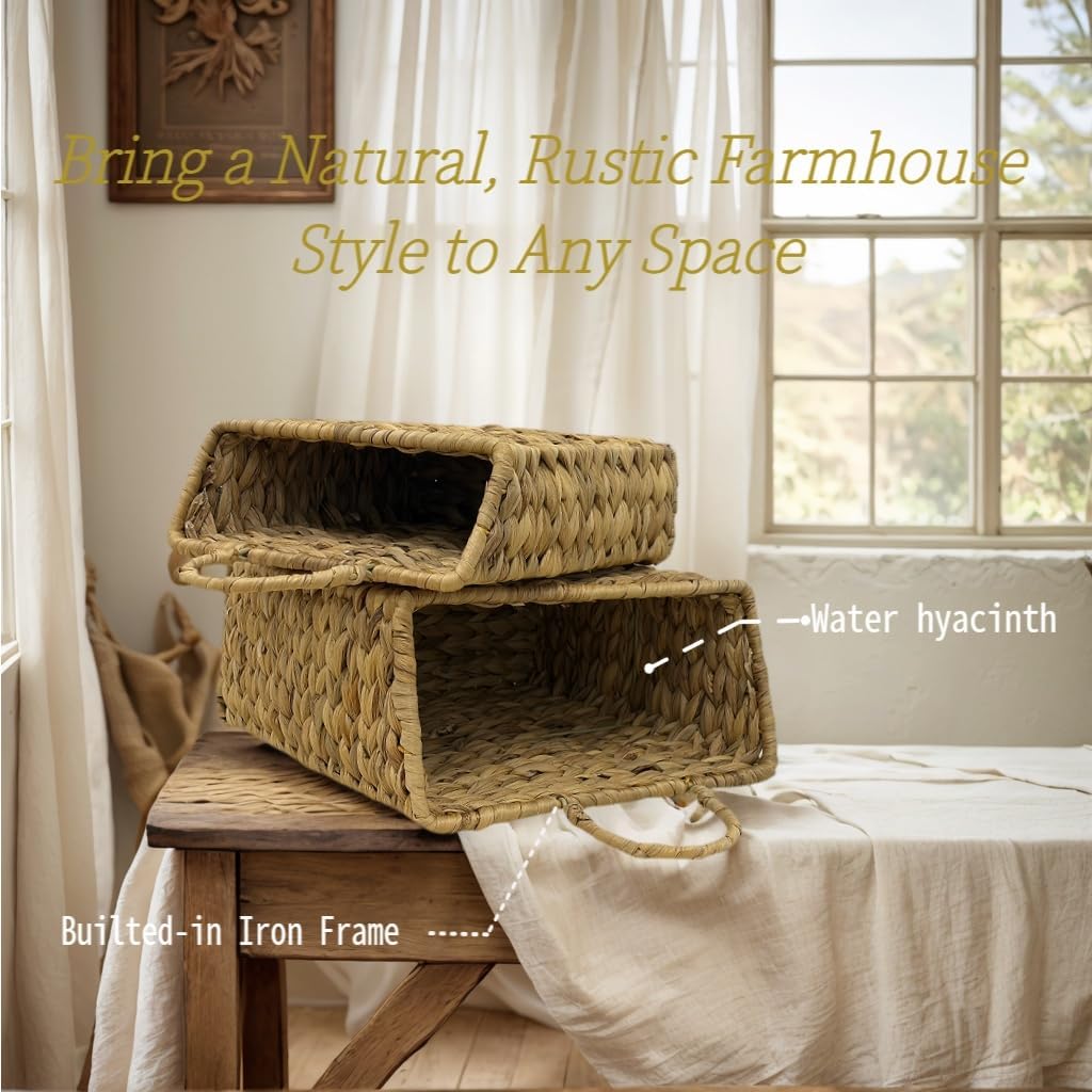 Wall Baskets / Hanging Storage Baskets / 12.20 x 5.71 x 12.01 / Set of 2