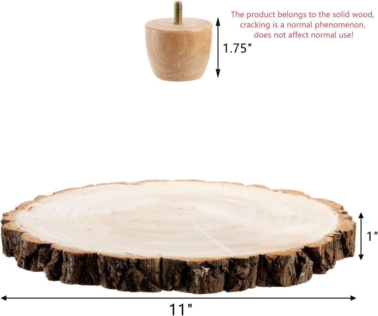 Wood Cake Stand / 11 Inch