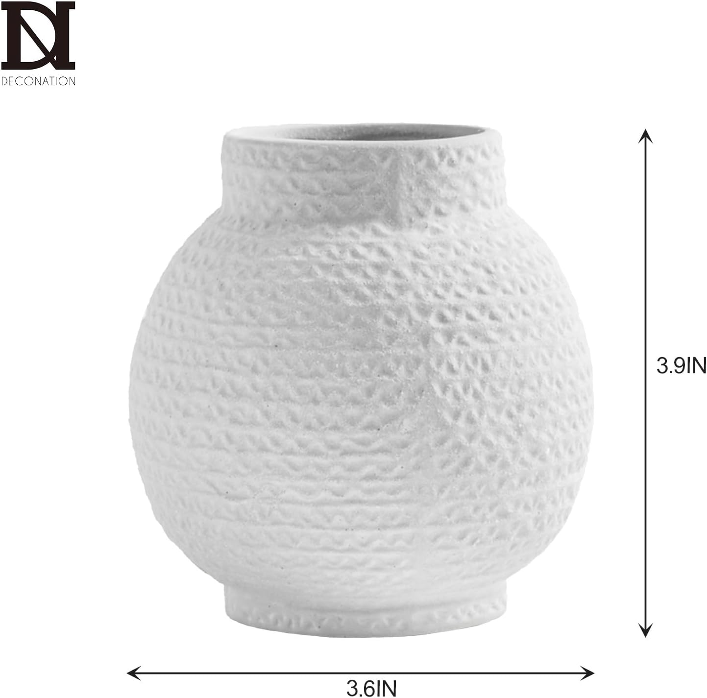 Ceramic Vase / Modern Decorative Vase / White
