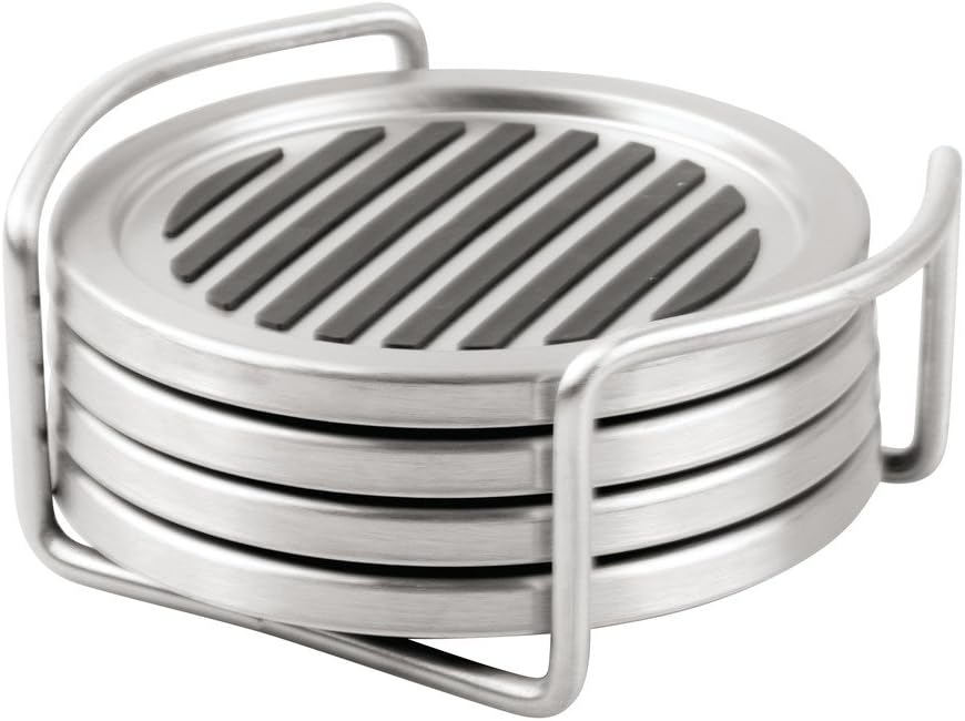Brushed Stainless Steel / Set of 4